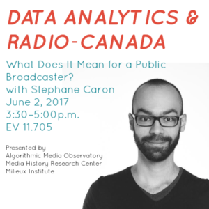 Poster for June 2 event with Stephane Caron