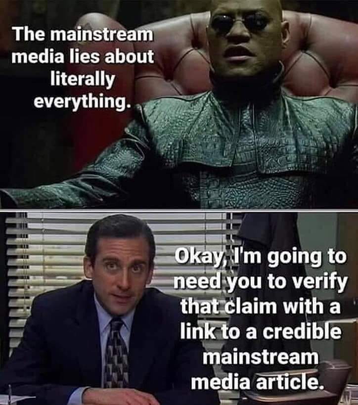 Two-panel meme with images from the film "Matrix" and TV show "The Office"